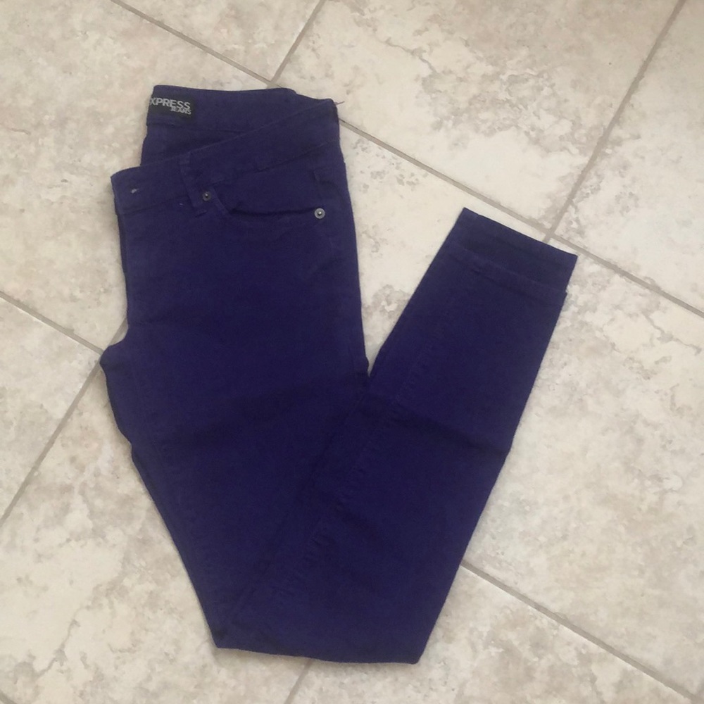 Purple Express Skinny Jeans - Size 4